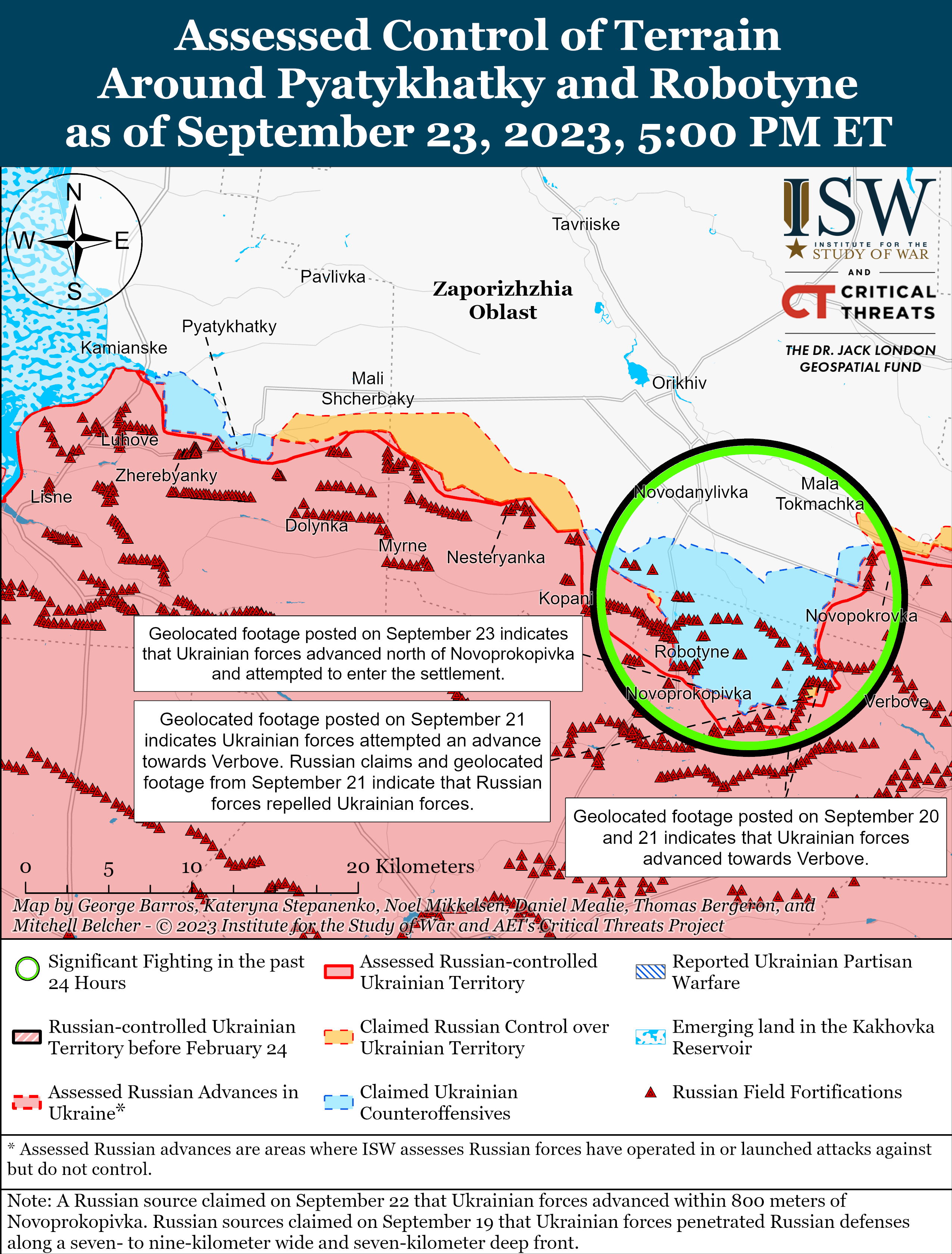 Russian Offensive Campaign Assessment, September 23, 2023